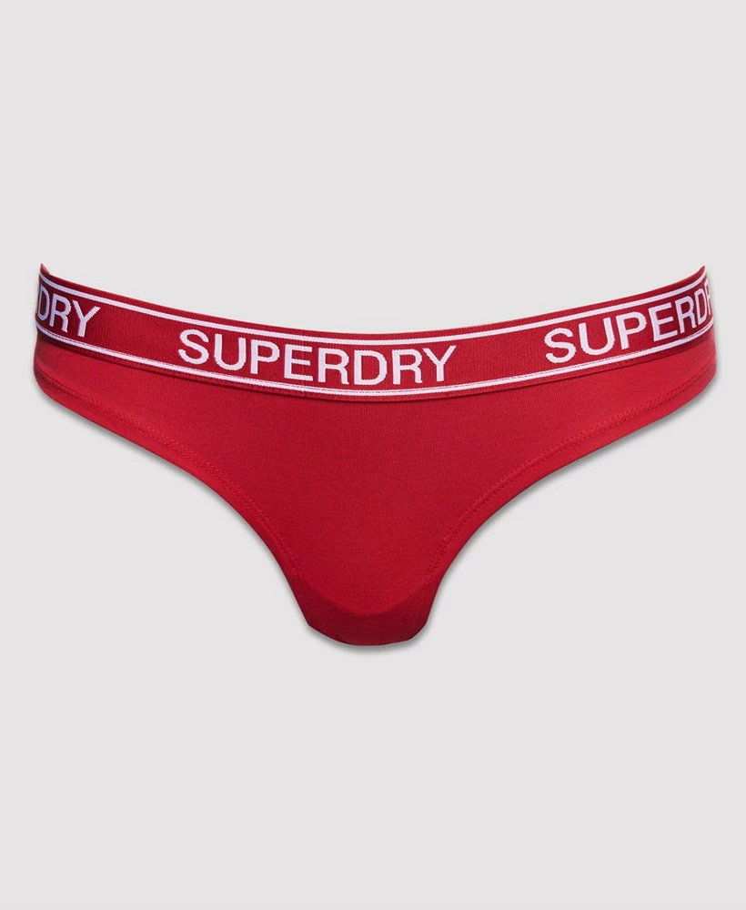 SUPERDRY Organic Cotton Grace Super Briefs Double Pack Rouge Red/downhill Navy 5 SUPERDRY Organic Cotton Grace Super Briefs Double Pack Rouge Red/downhill Navy - Image 5