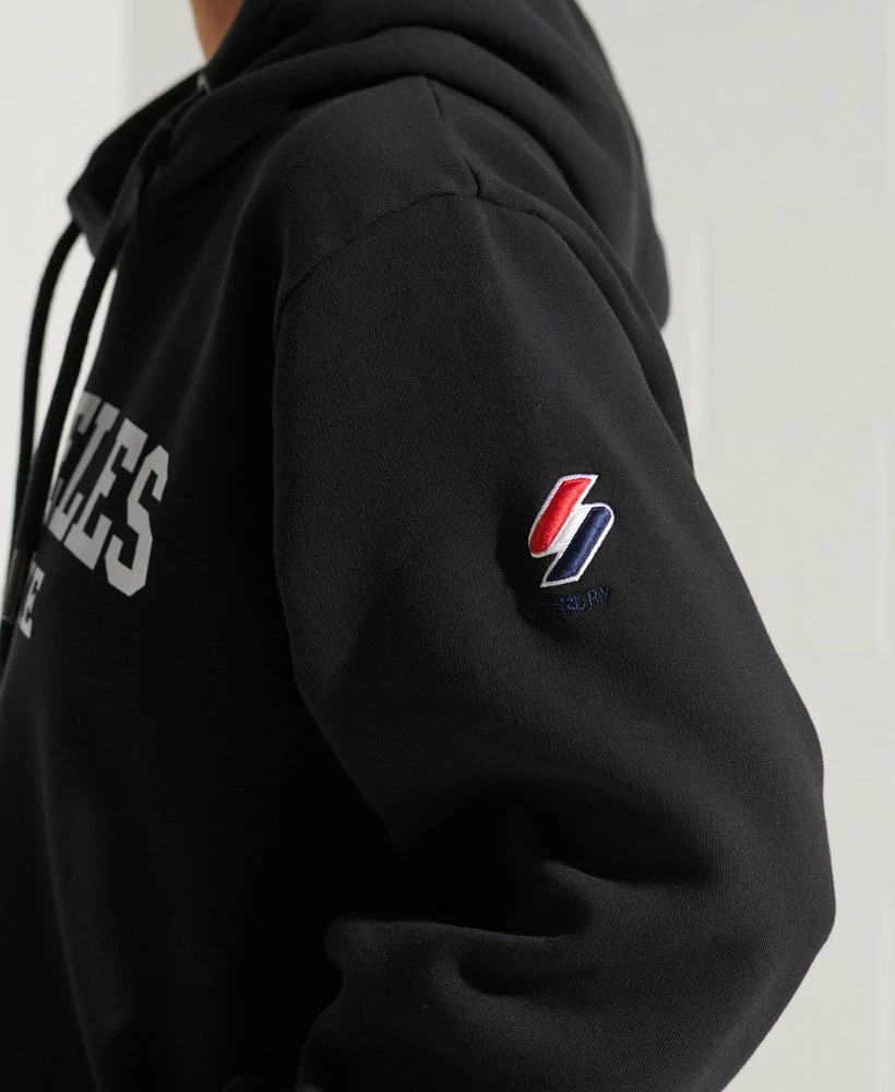 SUPERDRY Limited Edition City College Hoodie Grey Marl 2 4 SUPERDRY Limited Edition City College Hoodie Grey Marl 2 - Image 4