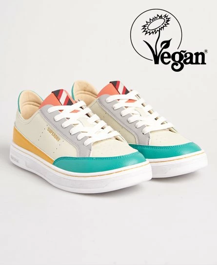 SUPERDRY Vegan Basket Lux Low Trainers Optic/aqua 11 SUPERDRY Vegan Basket Lux Low Trainers Optic/aqua - Image 11
