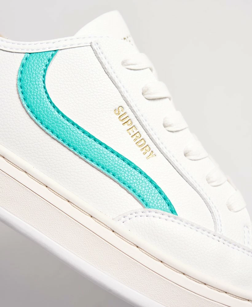 SUPERDRY Vegan Basket Lux Low Trainers White 6 SUPERDRY Vegan Basket Lux Low Trainers White - Image 6