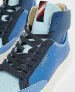 SUPERDRY Vegan Basket Lux Trainers Fluro Yellow/lime