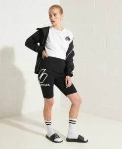 SUPERDRY Sportstyle Logo Cycling Shorts Black