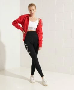 SUPERDRY Sportstyle Logo Leggings Black