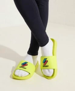 SUPERDRY Patch Pool Sliders Black