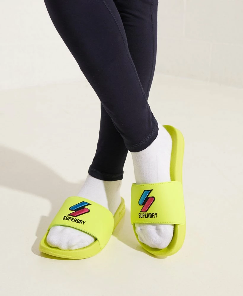 SUPERDRY Patch Pool Sliders Black 1 SUPERDRY Patch Pool Sliders Black