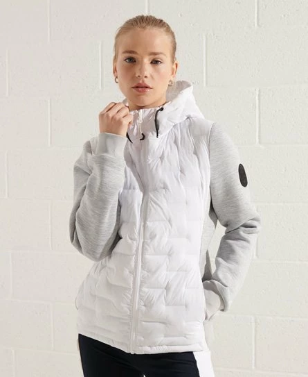 SUPERDRY Storm Sonic Hybrid Hoodie White 6 SUPERDRY Storm Sonic Hybrid Hoodie White - Image 6