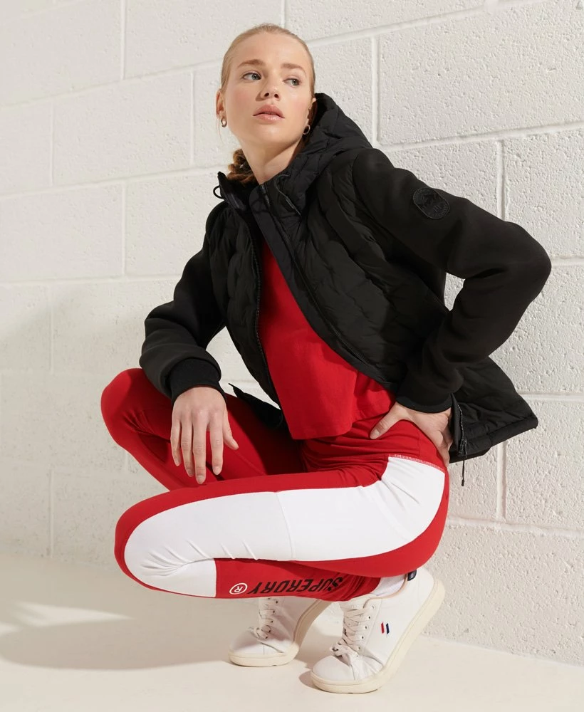 SUPERDRY Storm Sonic Hybrid Hoodie White 2 SUPERDRY Storm Sonic Hybrid Hoodie White - Image 2