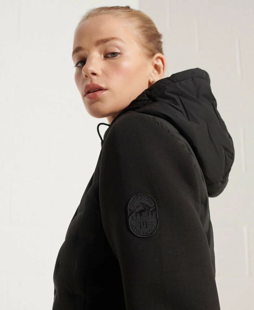 SUPERDRY Storm Sonic Hybrid Hoodie White 3 SUPERDRY Storm Sonic Hybrid Hoodie White - Image 3