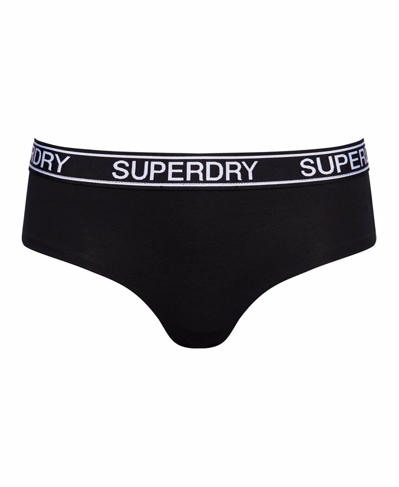 SUPERDRY Organic Cotton Grace Super Boxers Double Pack Grey Marl/black Stripe 5 SUPERDRY Organic Cotton Grace Super Boxers Double Pack Grey Marl/black Stripe - Image 5