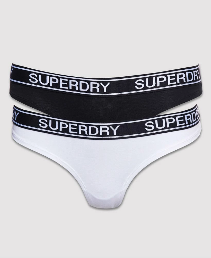 SUPERDRY Organic Cotton Grace Super Briefs Double Pack Rouge Red/downhill Navy 4 SUPERDRY Organic Cotton Grace Super Briefs Double Pack Rouge Red/downhill Navy - Image 4