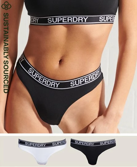 SUPERDRY Organic Cotton Grace Super Briefs Double Pack Rouge Red/downhill Navy 7 SUPERDRY Organic Cotton Grace Super Briefs Double Pack Rouge Red/downhill Navy - Image 7