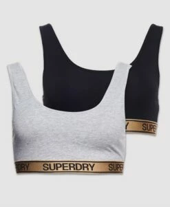 SUPERDRY Organic Cotton Grace Super Bralette Double Pack Black/grey Marl 11 SUPERDRY Organic Cotton Grace Super Bralette Double Pack Black/grey Marl -Sportswear Sales 2022 upload9223368955665876796