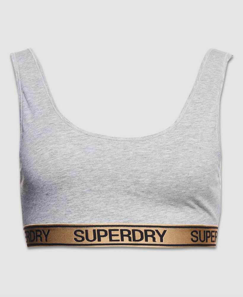SUPERDRY Organic Cotton Grace Super Bralette Double Pack Black/grey Marl 4 SUPERDRY Organic Cotton Grace Super Bralette Double Pack Black/grey Marl - Image 4
