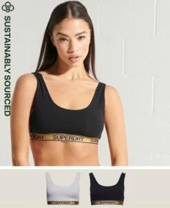SUPERDRY Organic Cotton Grace Super Bralette Double Pack Optic/black 19 SUPERDRY Organic Cotton Grace Super Bralette Double Pack Optic/black -Sportswear Sales 2022 upload9223368955665876803 1