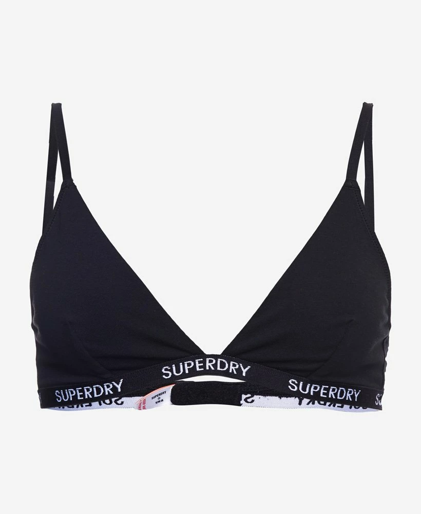 SUPERDRY Organic Cotton Harper Triangle Bralette 2 Pack Pale Pink/grey 5 SUPERDRY Organic Cotton Harper Triangle Bralette 2 Pack Pale Pink/grey - Image 5