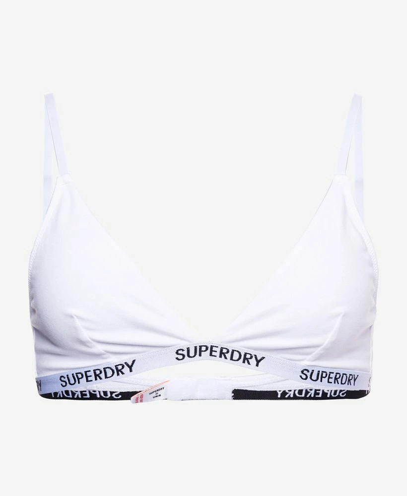 SUPERDRY Organic Cotton Harper Triangle Bralette 2 Pack Pale Pink/grey 6 SUPERDRY Organic Cotton Harper Triangle Bralette 2 Pack Pale Pink/grey - Image 6