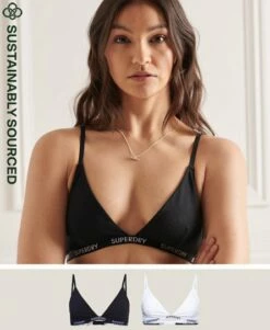 SUPERDRY Organic Cotton Harper Triangle Bralette 2 Pack Pale Pink/grey 16 SUPERDRY Organic Cotton Harper Triangle Bralette 2 Pack Pale Pink/grey -Sportswear Sales 2022 upload9223368955665876820 1
