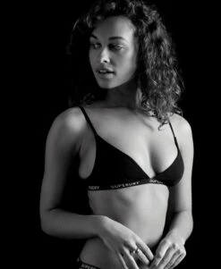 SUPERDRY Organic Cotton Harper Triangle Bralette 2 Pack Pale Pink/grey