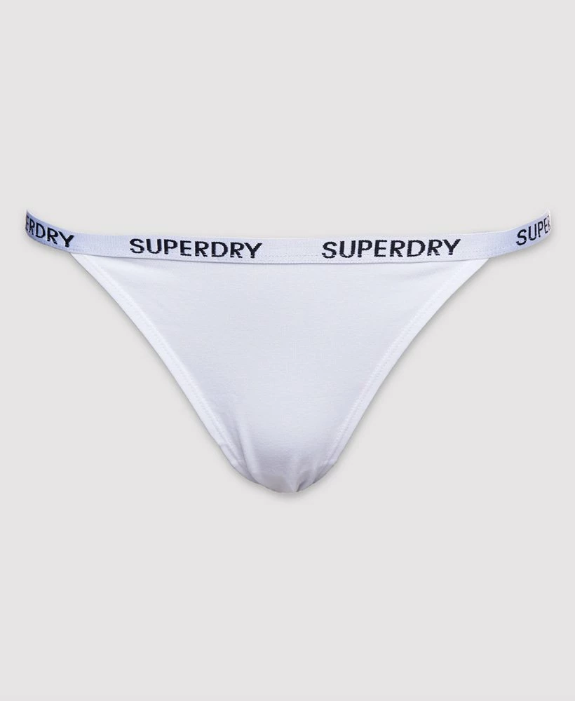 SUPERDRY Organic Cotton Harper Bikini Brief 2 Pack Pale Pink/grey 4 SUPERDRY Organic Cotton Harper Bikini Brief 2 Pack Pale Pink/grey - Image 4