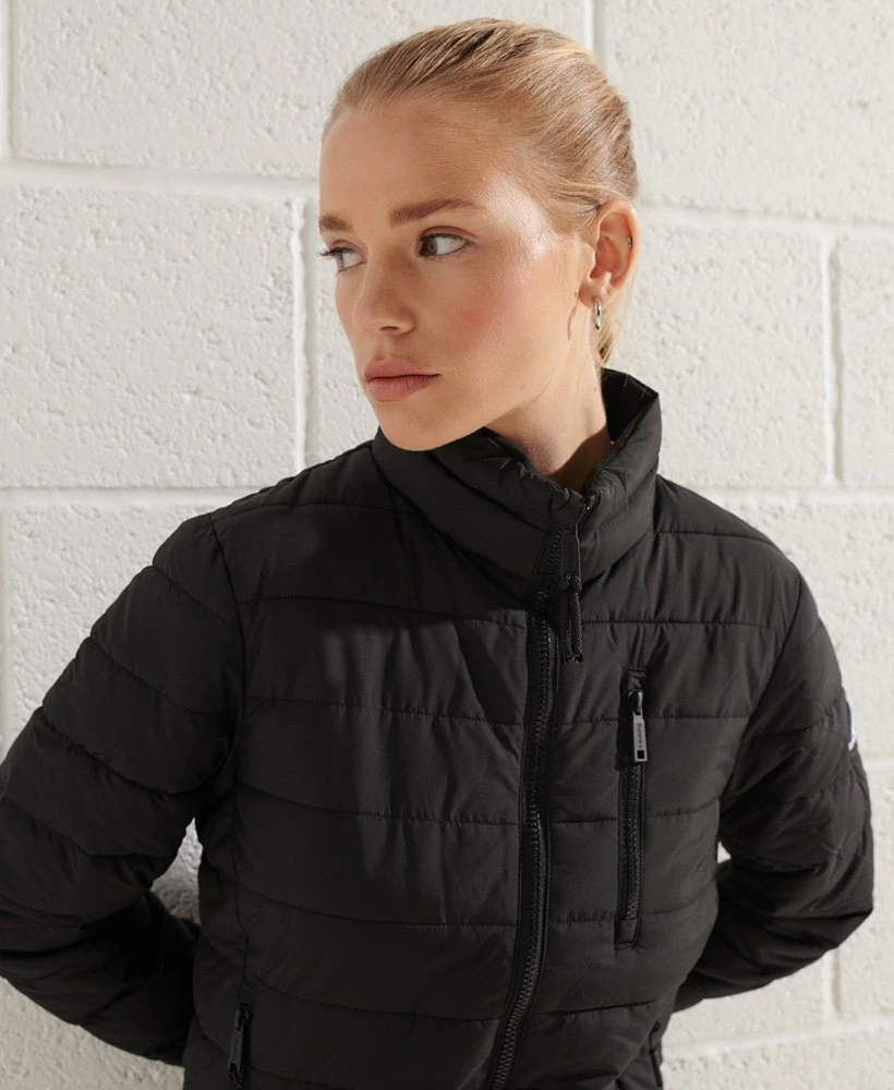 SUPERDRY Fuji Bomber Jacket Azalea Pink 3 SUPERDRY Fuji Bomber Jacket Azalea Pink - Image 3