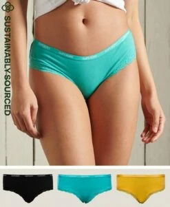 SUPERDRY Organic Cotton Lace Trim Briefs 3 Pack Pigment Yellow/aruba Aqua/black 19 SUPERDRY Organic Cotton Lace Trim Briefs 3 Pack Pigment Yellow/aruba Aqua/black -Sportswear Sales 2022 upload9223368955665877531