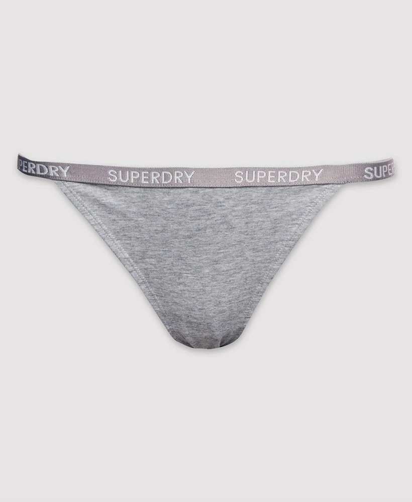 SUPERDRY Organic Cotton Harper Bikini Brief 2 Pack Black/white 4 SUPERDRY Organic Cotton Harper Bikini Brief 2 Pack Black/white - Image 4