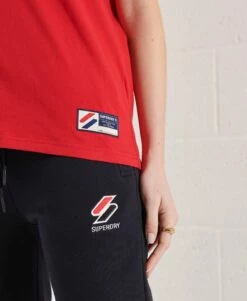 SUPERDRY Organic Cotton Sportstyle Chenille T-Shirt Royal -Sportswear Sales 2022 upload9223368955665877717