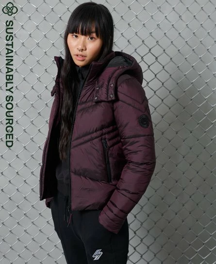SUPERDRY Geo Luxe Quilt Jacket Purple 6 SUPERDRY Geo Luxe Quilt Jacket Purple - Image 6