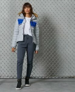 SUPERDRY Classic Faux Fur Fuji Jacket Eclipse Navy