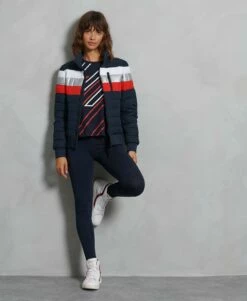 SUPERDRY Colourblock Fuji Bomber Jacket White