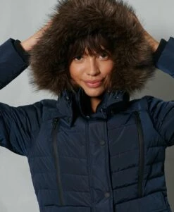 SUPERDRY Longline Glacier Parka Coat Dark Moss -Sportswear Sales 2022 upload9223368955665878791