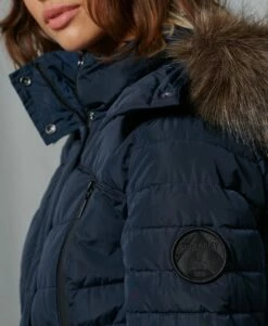 SUPERDRY Longline Glacier Parka Coat Dark Moss -Sportswear Sales 2022 upload9223368955665878793