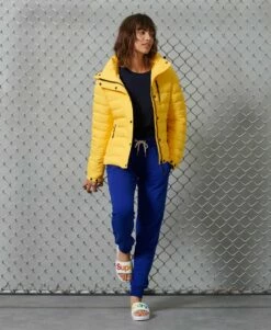 SUPERDRY Classic Faux Fur Fuji Jacket Eclipse Navy