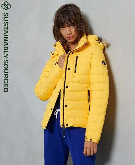 SUPERDRY Classic Faux Fur Fuji Jacket Eclipse Navy 9 SUPERDRY Classic Faux Fur Fuji Jacket Eclipse Navy - Image 9