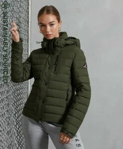 SUPERDRY Classic Fuji Padded Jacket Forest Green -Sportswear Sales 2022 upload9223368955665879012 2