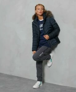 SUPERDRY Luxe Fuji Padded Jacket Eclipse Navy