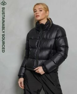 SUPERDRY Luxe Alpine Down Padded Jacket Deep Port -Sportswear Sales 2022 upload9223368955665879842 4