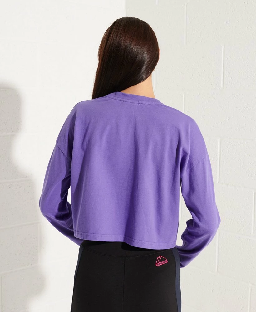 SUPERDRY Mountain Sport Energy Crop Top Purple Opulence 3 SUPERDRY Mountain Sport Energy Crop Top Purple Opulence - Image 3