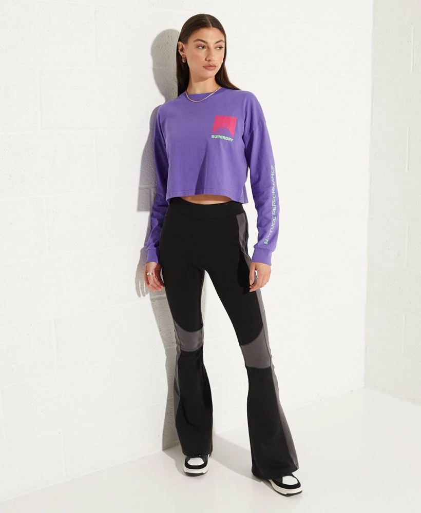 SUPERDRY Mountain Sport Energy Crop Top Purple Opulence 4 SUPERDRY Mountain Sport Energy Crop Top Purple Opulence - Image 4