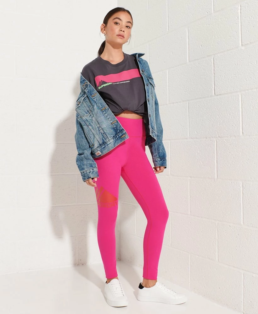 SUPERDRY Mountain High Waisted Leggings Eclipse Navy 1 SUPERDRY Mountain High Waisted Leggings Eclipse Navy