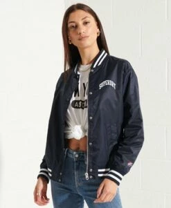 SUPERDRY Classic Varsity Baseball Jacket Deep Navy -Sportswear Sales 2022 upload9223368955665912564 1