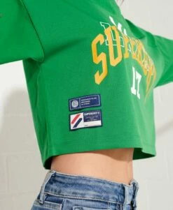 SUPERDRY Varsity Arch Boxy T-Shirt Oregon Green -Sportswear Sales 2022 upload9223368955665912654