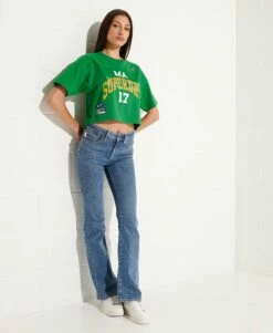 SUPERDRY Varsity Arch Boxy T-Shirt Oregon Green