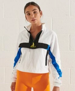 SUPERDRY Colourblock Track Overhead Jacket Optic -Sportswear Sales 2022 upload9223368955665914101