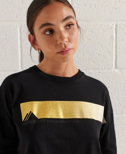 SUPERDRY Mountain Sport Graphic Crop Top Optic 6 SUPERDRY Mountain Sport Graphic Crop Top Optic - Image 6