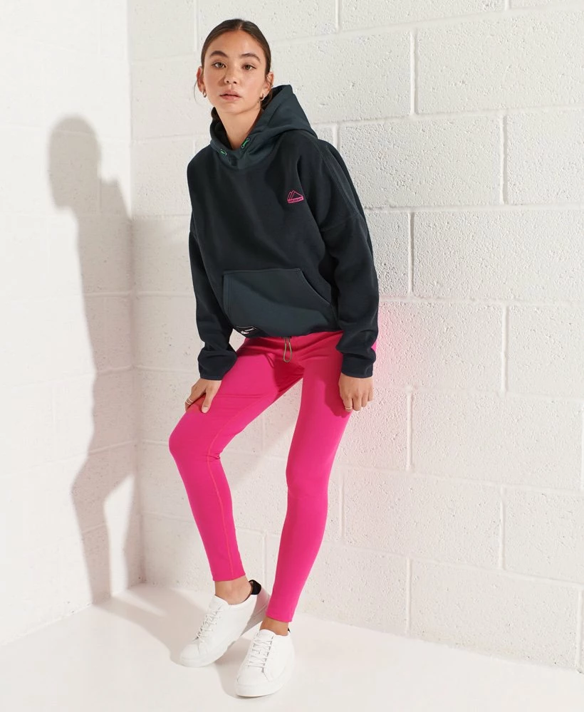 SUPERDRY Mountain Fleece Crop Hoodie Black 1 SUPERDRY Mountain Fleece Crop Hoodie Black