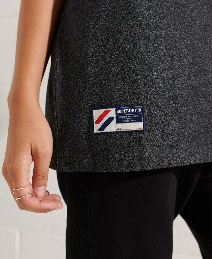 SUPERDRY Code Logo Appliqué T-shirt Hot Pink Marl 3 SUPERDRY Code Logo Appliqué T-shirt Hot Pink Marl - Image 3