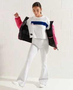 SUPERDRY Mountain Sport Graphic Crop Top Black