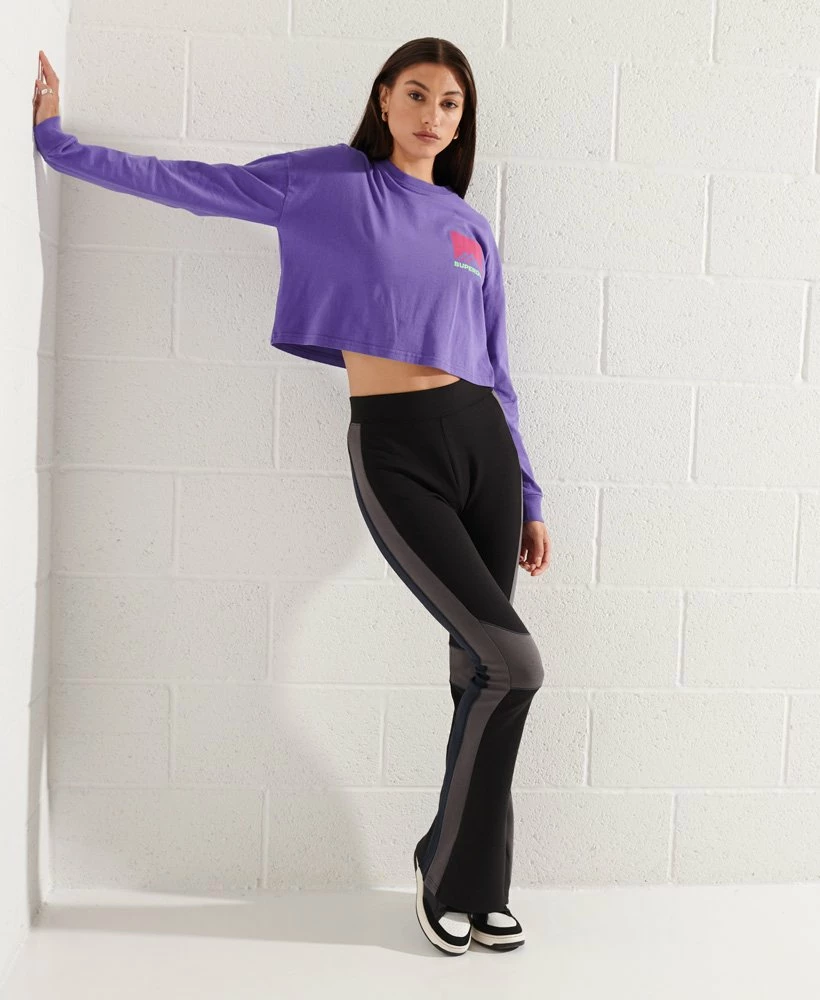 SUPERDRY Mountain Elevated Flare Jogger Eclipse Navy 1 SUPERDRY Mountain Elevated Flare Jogger Eclipse Navy