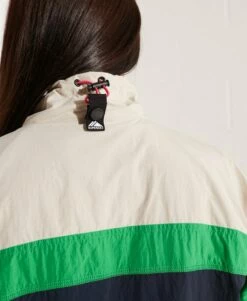 SUPERDRY Colourblock Track Overhead Jacket Optic -Sportswear Sales 2022 upload9223368955665915466